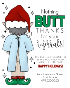 HTX013a - Nothing Butt Thanks ELF Referral Tag design preview