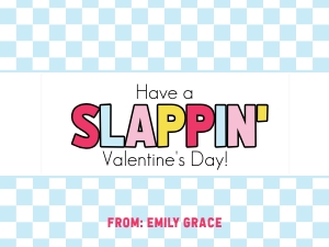 VAL023 - Slap Bracelet Valentine Cards design preview