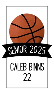 HT454 - Basketball Senior Gift Tag design preview
