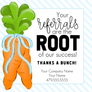 HT031 - Root of our Success Referral Tag: HT031 - Root of our Success Referral Tag