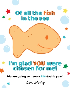 HT087 - Fish Snack Back-To-School Gift Tag design preview