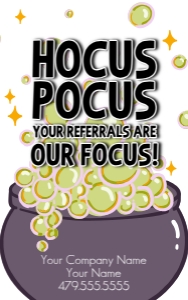 Printable Halloween Referral Gift Tag design preview