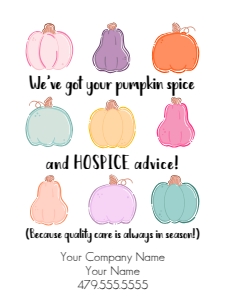 Printable fall referral gift tag design preview