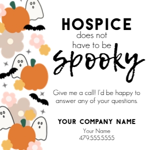 HT-HAL022b - Not Spooky Hospice Referral Tag: HT-HAL022b - Not Spooky Hospice Referral Tag