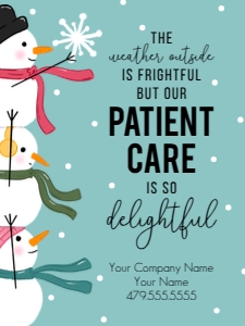 HTX079 - Snowman Patient Care Referral Tag design preview