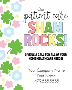 St. Patrick's Day Referral Marketing Tabletop Sign design preview