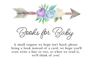 Soft Boho Baby Shower Books For Baby Insert: Soft Boho Books For Baby