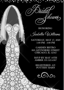 Bridal Dress Invitation -2: Bridal Dress Invitation - 2