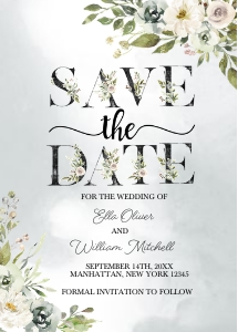 Peachy Garden Save The Date - Dark: Peachy Garden Save The Date (Dark)