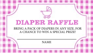Baby-Q Diaper Raffle - Girl: Baby-Q Diaper Raffle -1