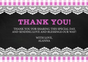 Baby-Q Thank You - Girl: Baby-Q Baby Shower Invitation - Girl (Bundle)