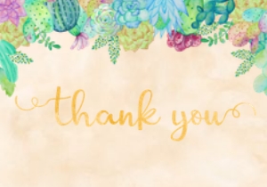 Cacti Baby Shower Thank You: Cacti Baby Shower Invitation (Bundle)