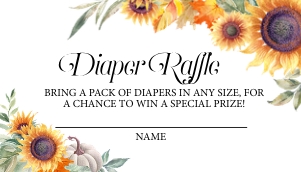 Sunflower Diaper Raffle -1: Sunflower Diaper Raffle -1