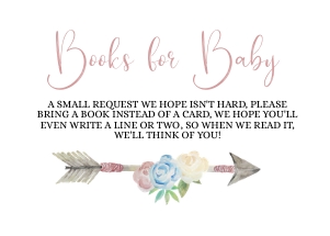 Boho Dreams Books For Baby Insert - Boy: Boho Dreams Books For Baby -Boy