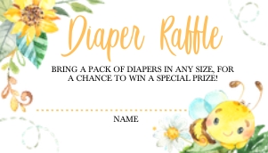 Bee Diaper Raffle -1: Bee Diaper Raffle -1