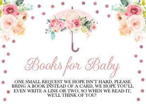 Pink Garden Umbrella Books For Baby Insert: Pink Garden Books For Baby -2