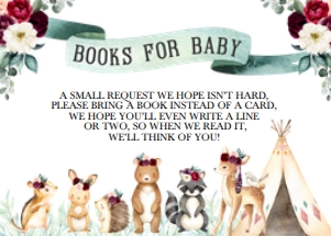 Burgundy Boho Woodland Books For Baby: Burgundy Boho Woodland Books For Baby