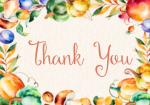 Colorful Harvest Thank You -2: Colorful Harvest Second Birthday Invitation -1 (Bundle)
