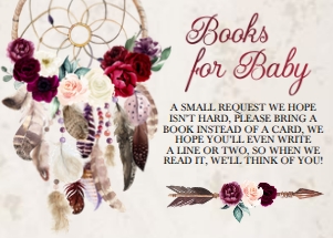 Burgundy Boho Books For Baby -2: Burgundy Boho Book For Baby -2