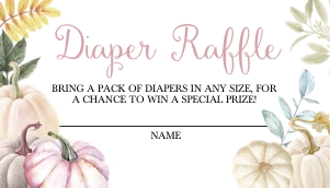 Soft Fall Pumpkin Diaper Raffle -2: Soft Fall Pumpkin Diaper Raffle -2