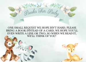 Forest Babies Baby Shower Books for Baby - Boy: Forest Babies Books For Baby -1