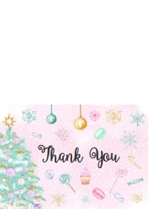 Land of Sweets Thank You (Folded): Land of Sweets Birthday Invitation -3 (Bundle)