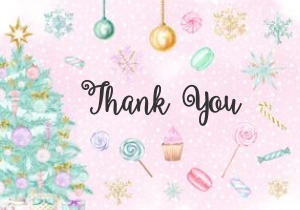 Land of Sweets Thank You: Land of Sweets Birthday Invitation -3 (Bundle)