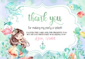Under The Sea Thank You -4: Under The Sea Birthday Invitation -4 (Bundle)