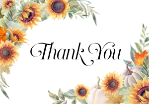 Sunflower Thank You -2: Sunflower Baby Shower Invitation -1 (Bundle)