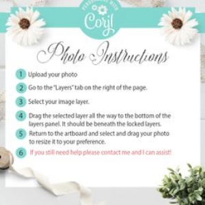 Photo Instructions: Little Penguin Winter Onederland Invitation -2