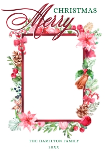 Jolly Christmas Photo Card -1: Jolly Christmas Photo Card -1