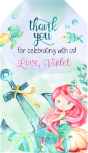 Under The Sea Favor Tag -2: Under The Sea Favor Tag -2