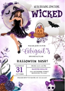 Wicked Halloween Party Invitation -2: Wicked Halloween Party Invitation -2