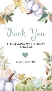 Soft Fall Pumpkin Favor Tag-1: Soft Fall Pumpkin Birthday Invitation -1 (Bundle)