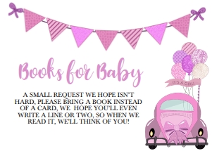 Drive By Baby Shower Books For Baby -1: Drive By Baby Shower Invitation -1 (Bundle)