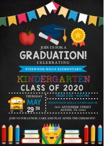 Kindergarten Graduation Invitation -1: Kindergarten Graduation Invitation -1