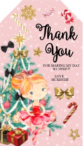 Christmas Land of Sweets Favor Tag -2: Christmas Land of Sweets Favor Tag -2
