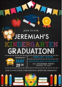 Kindergarten Graduation Invitation -2: Kindergarten Graduation Invitation -2