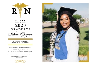Graduation Photo Invitation -9: Graduation Photo Invitation -9