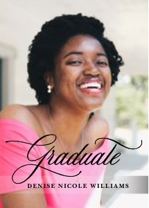 Graduation Photo Invitation -8: Graduation Photo Invitation - 8
