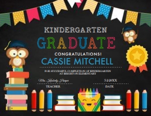 Owl Graduation Diploma -2: Owl Graduation Diploma -2