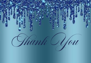 Navy Glitter Drip Baby Feet Thank You: Navy Glitter Drip Baby Feet Invitation (Bundle)