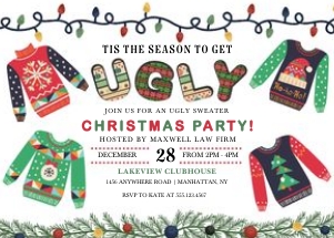 Ugly Christmas Sweater Invitation -1: Ugly Christmas Sweater Invitation -1