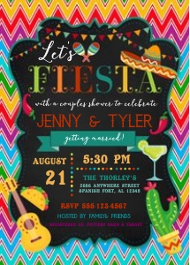 Fiesta Couples Shower Invitation -2: Fiesta Couples Shower Invitation -2