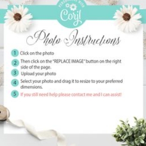 Replace Photo Instructions: Cocomelon Birthday Photo Invitation Blk-1