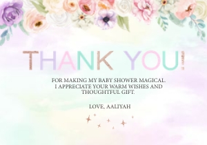 Magical Unicorn Thank You: Magical Unicorn Baby Shower Invitation -1 (Bundle)