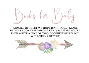 Boho Dreams Books For Baby Insert - Girl: Boho Dreams Books For Baby -Girl