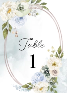 Peachy Garden Table Number (Dark): Peachy Garden Table Number (Dark)
