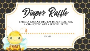 Bee Diaper Raffle -2: Bee Diaper Raffle -2