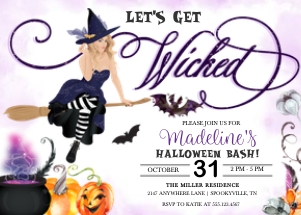 Let's Get Wicked Halloween Invitation -2: Let's Get Wicked Halloween Invitation -2
